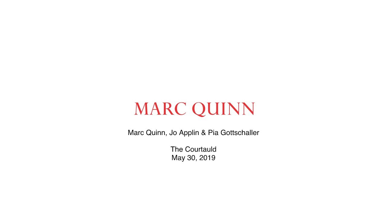 Marc Quinn in conversation with Jo Applin and Pia Gottschaller