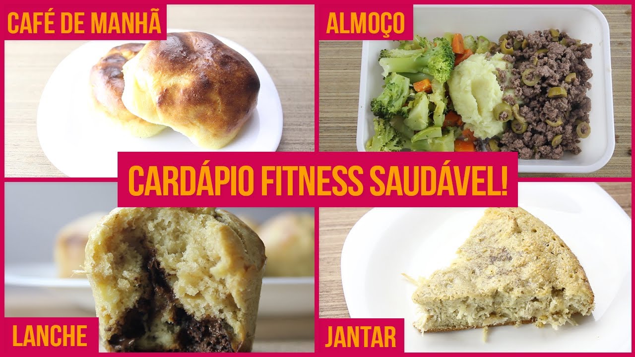 CARDÁPIO FITNESS SAUDÁVEL! | Receitas Fit para Café da Manhã, Almoço, Lanche e Jantar!