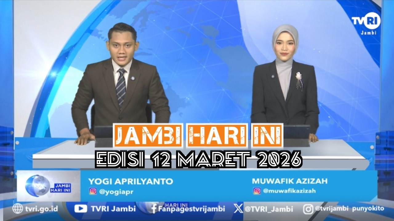 JAMBI HARI INI | Edisi 12 Maret 2026#jhi#News#Worldcup2026DiTVRI#TVRIJambi#MediaPemersatuBangsa