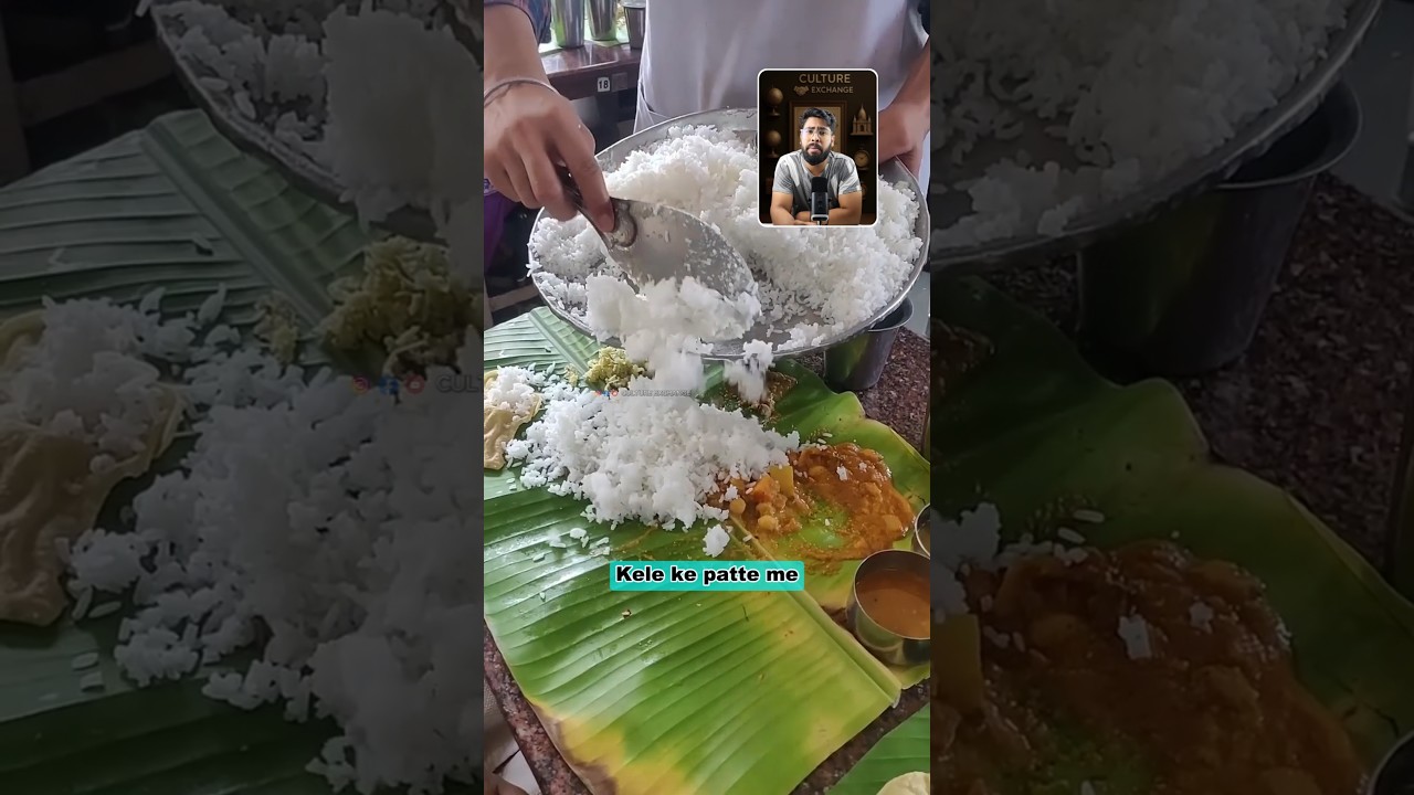 Why do we get food on leaves in South India? The real story of local culture 😍
