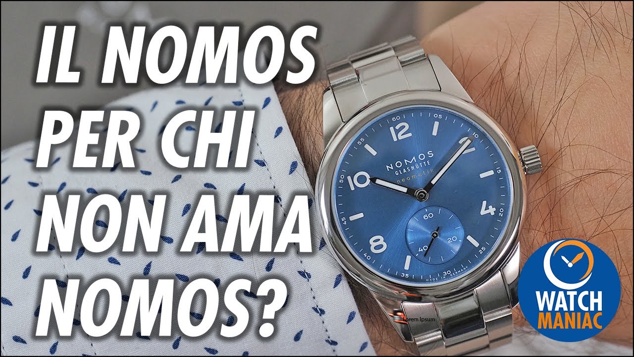 Nomos Club Sport Neomatik 37mm, il modello pi&ugrave; 