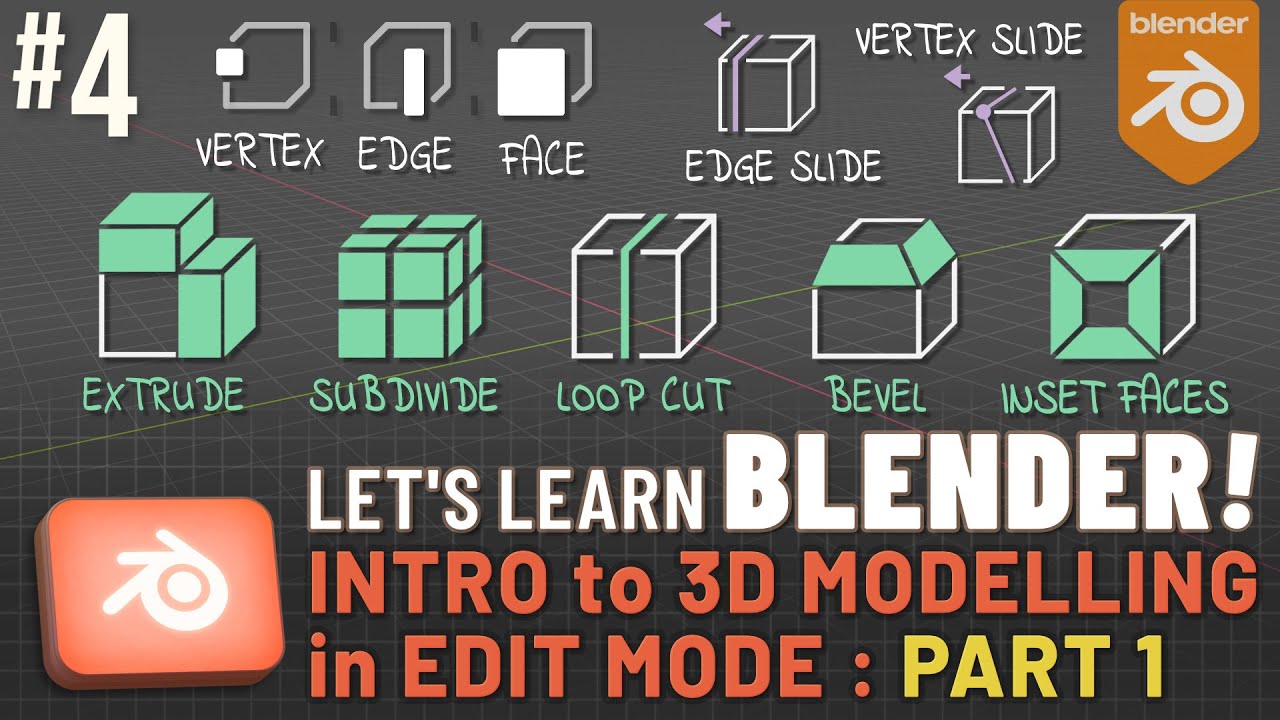 Давайте изучать Blender! #4: 3D-моделирование в режиме редактирования!: Часть 1