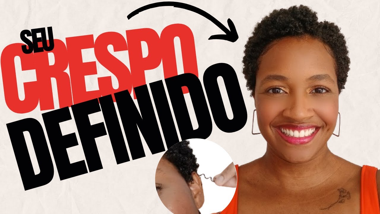 COMO DEFINIR CABELO CRESPO CURTO