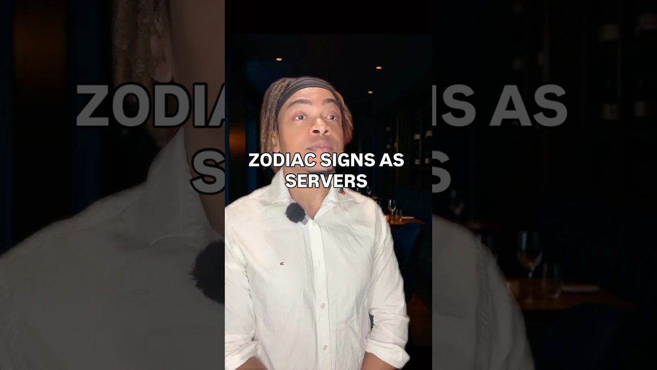 Zodiac Signs As Servers   #zodiacsigns #astrology  #leoseason  #leogang