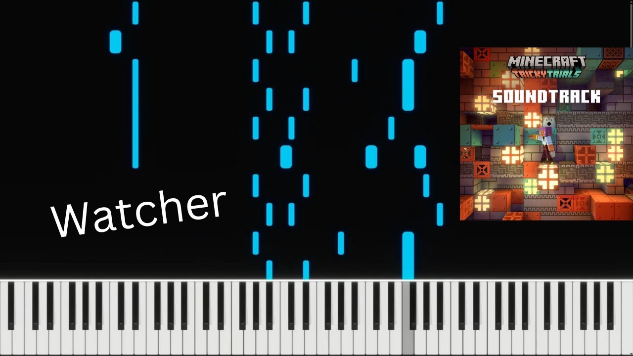 Watcher - Aaron Cherof (Hard) | Minecraft Piano Tutorial