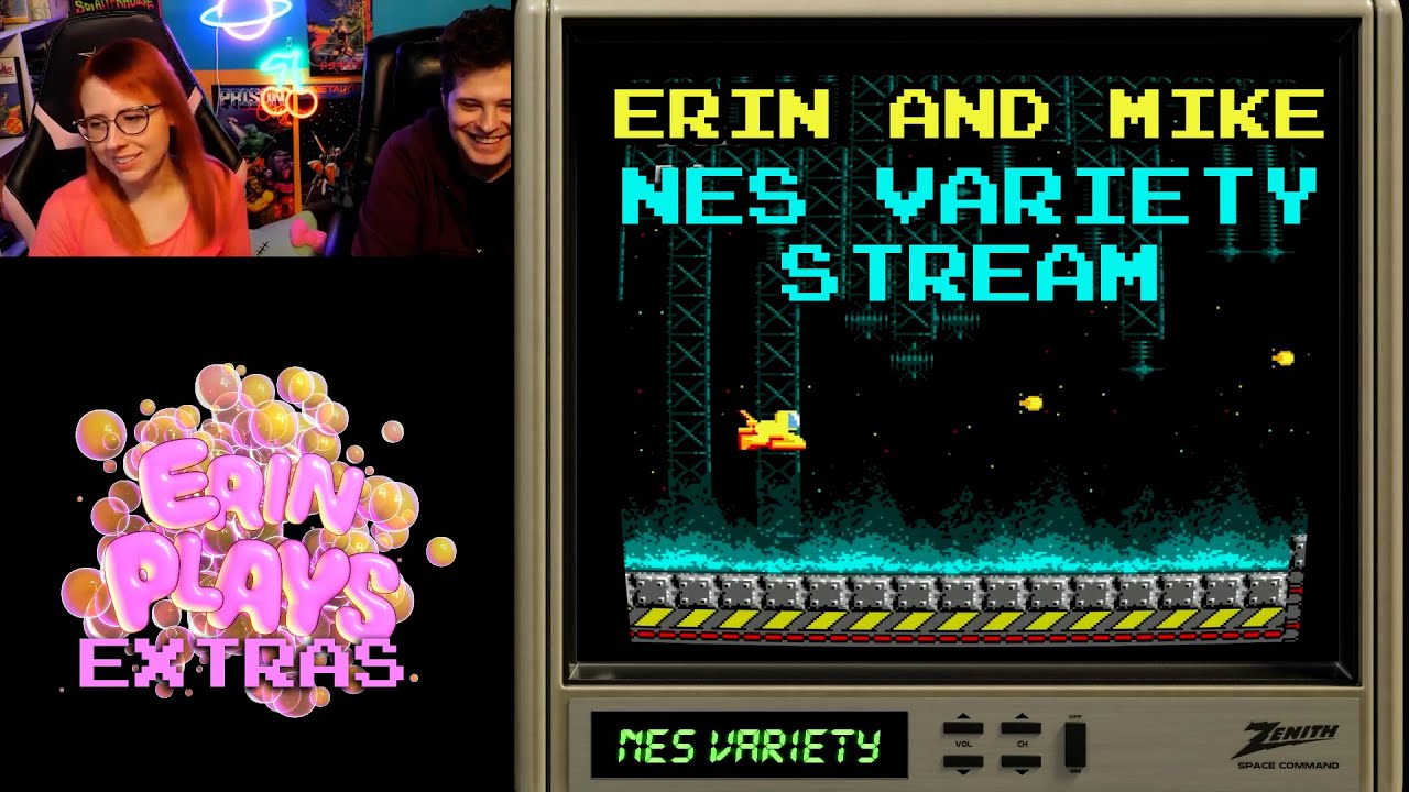 Erin Plays and Mike Matei stream random NES games!