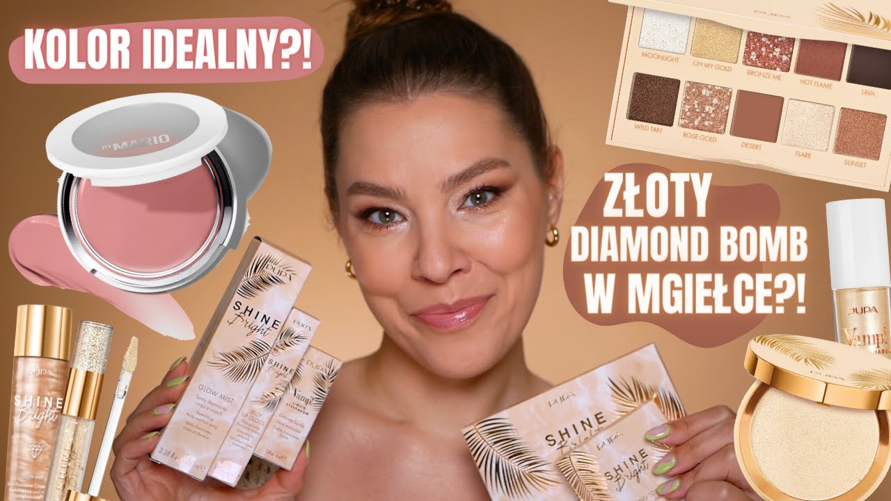 Efekt niczym ZŁOTY Diamond Bomb w MGIEŁCE?! 🤩 Czy kremowy RÓŻ od Makeup By Mario jest WARTY zakupu?!