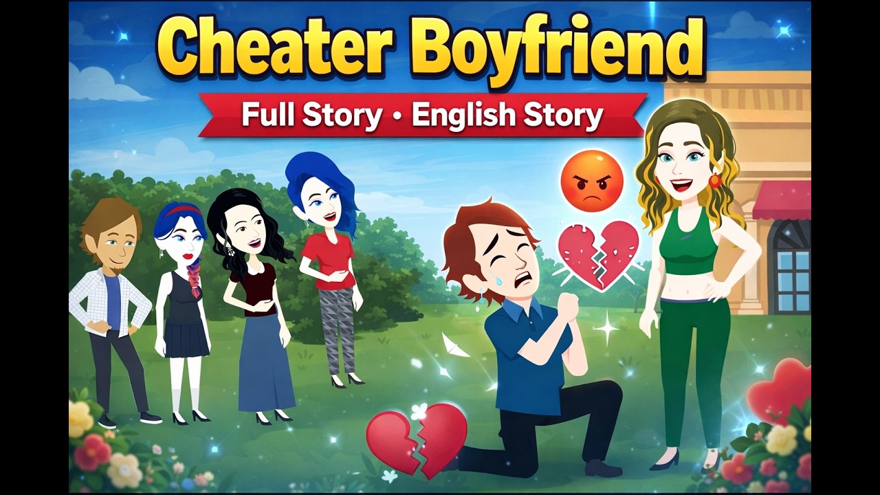 Cheater Boyfriend Full English Story | Animation Story | Learn English | Poonam Animates.