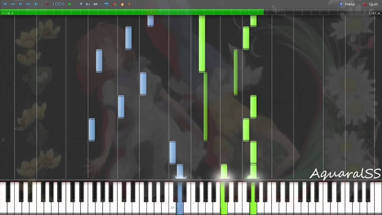 [Synthesia] Higurashi No Naku Koro Ni - taisho.A (Piano Tutorial + DPS)