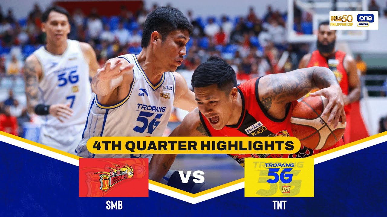 SAN MIGUEL vs TNT | 4TH QUARTER HIGHLIGHTS | FINALS GAME 1 | PBA SEASON 50 PHILIPPINE CUP | JAN. 23