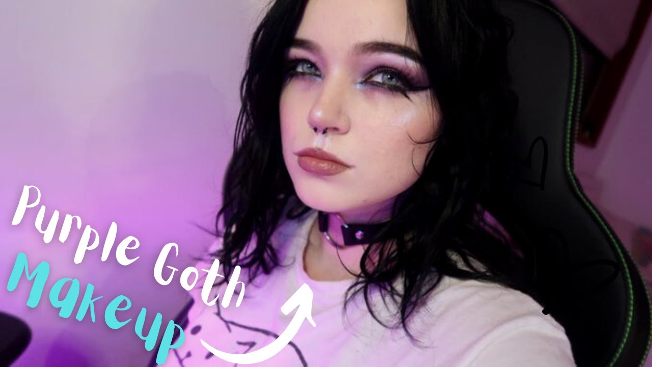 Purple Goth Makeup ♡