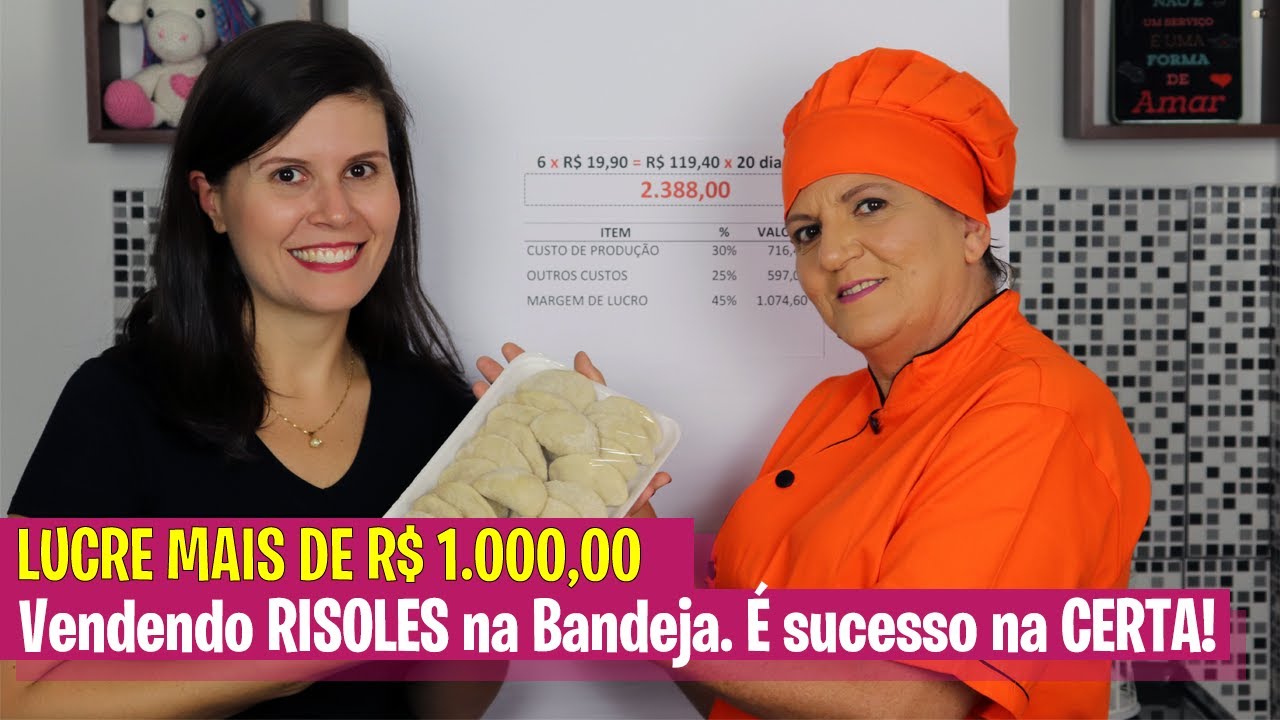 Lucre mais de R$ 1000 Vendendo Risoles na Bandeja. É sucesso na CERTA!