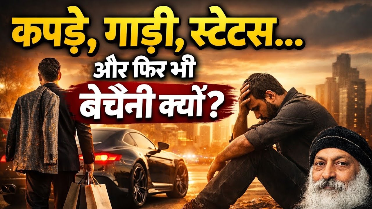 कपड़े, गाड़ी, स्टेटस… और फिर भी बेचैनी क्यों? | Osho