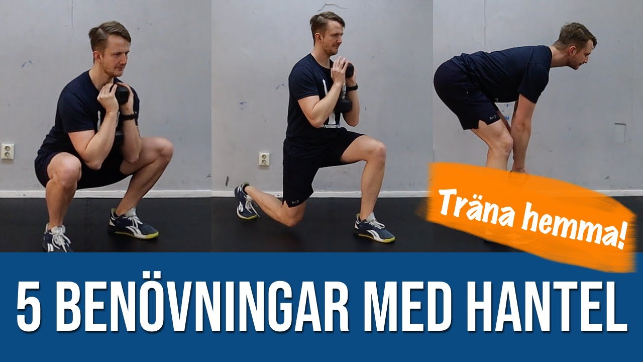 5 benövningar med hantel
