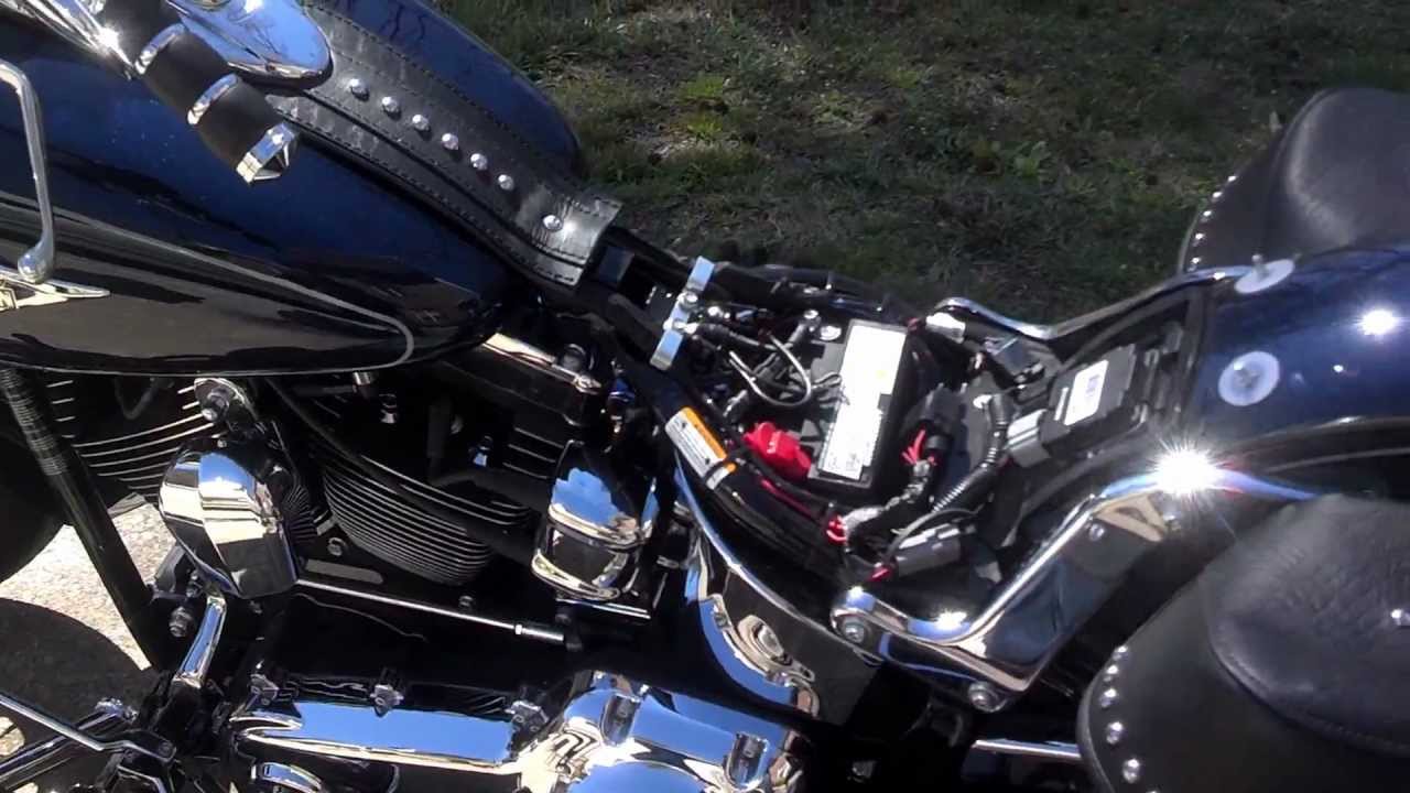 Marty cleaning his 2013 Harley Heritage Softail Classic