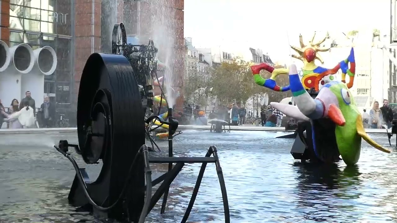 Stravinsky Brunnen (Fontaine Igor Stravinsky) in Paris