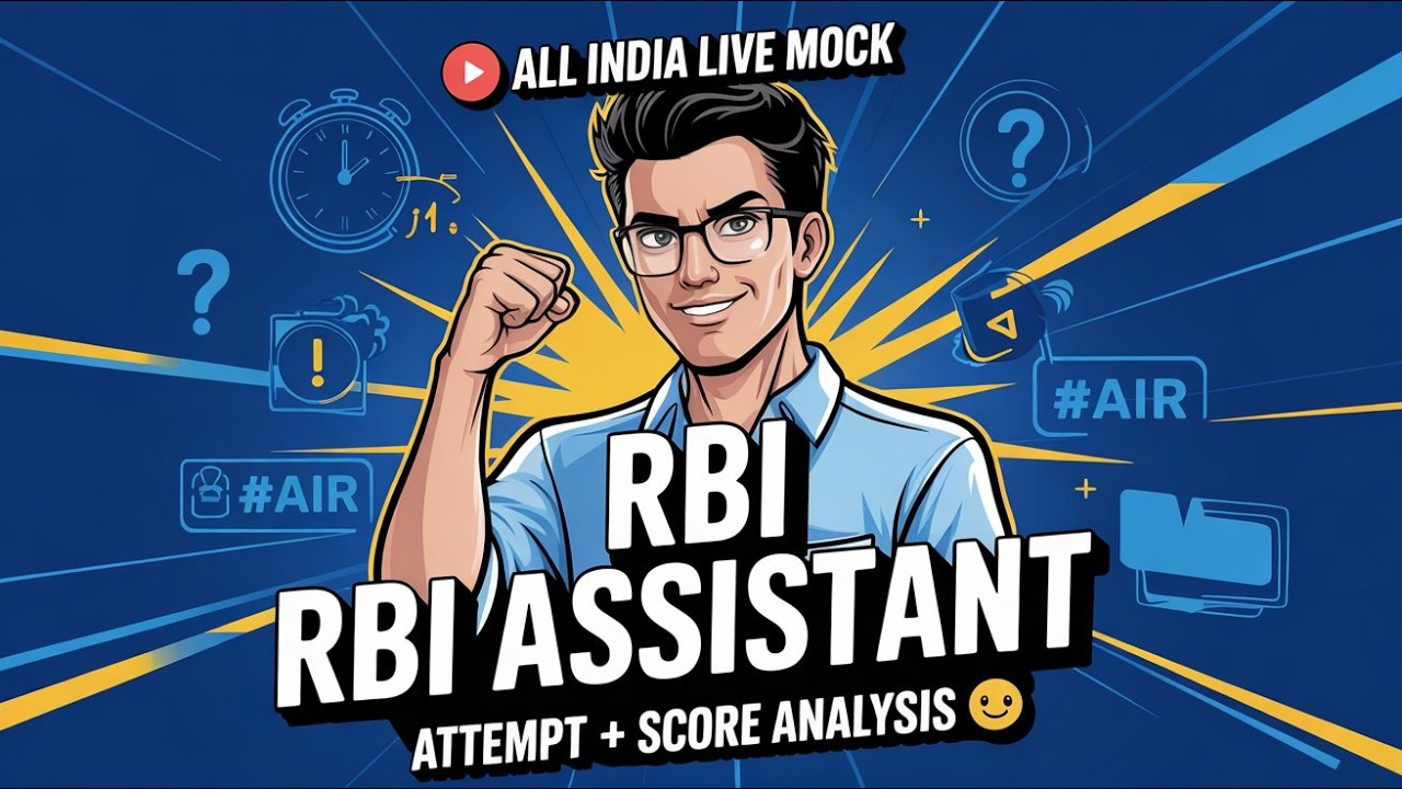 RBI Assistant All India Live Mock 🔥 | Score Analysis 💯 | How I Attempted & Strategy Explained