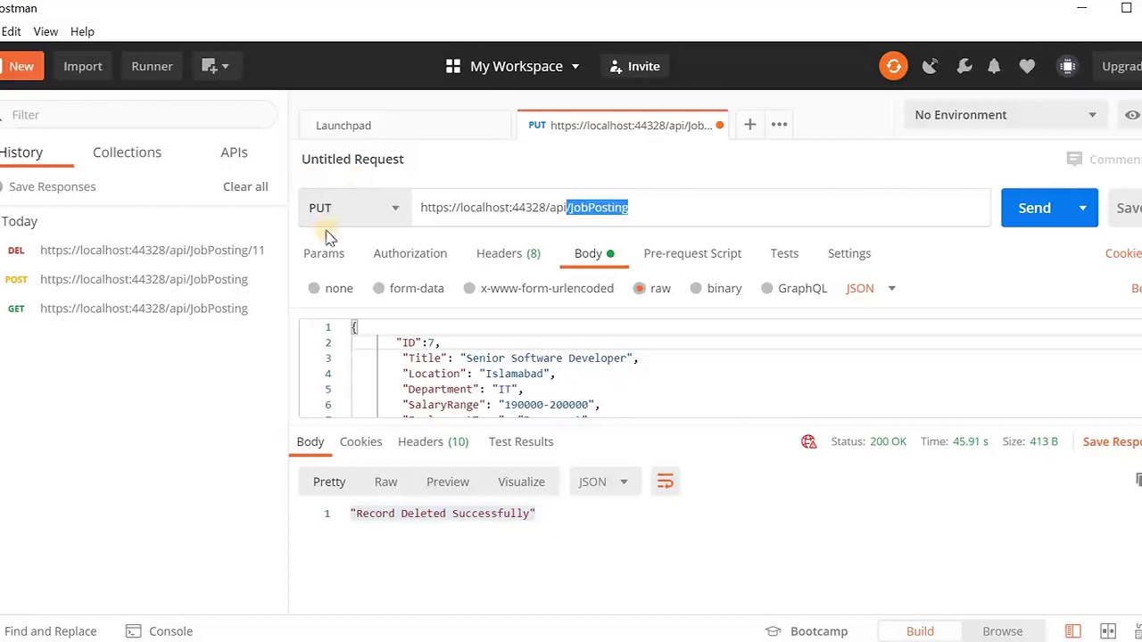 Web Engineering Week 16 Video 05 (Implementing WEB API Put Method)