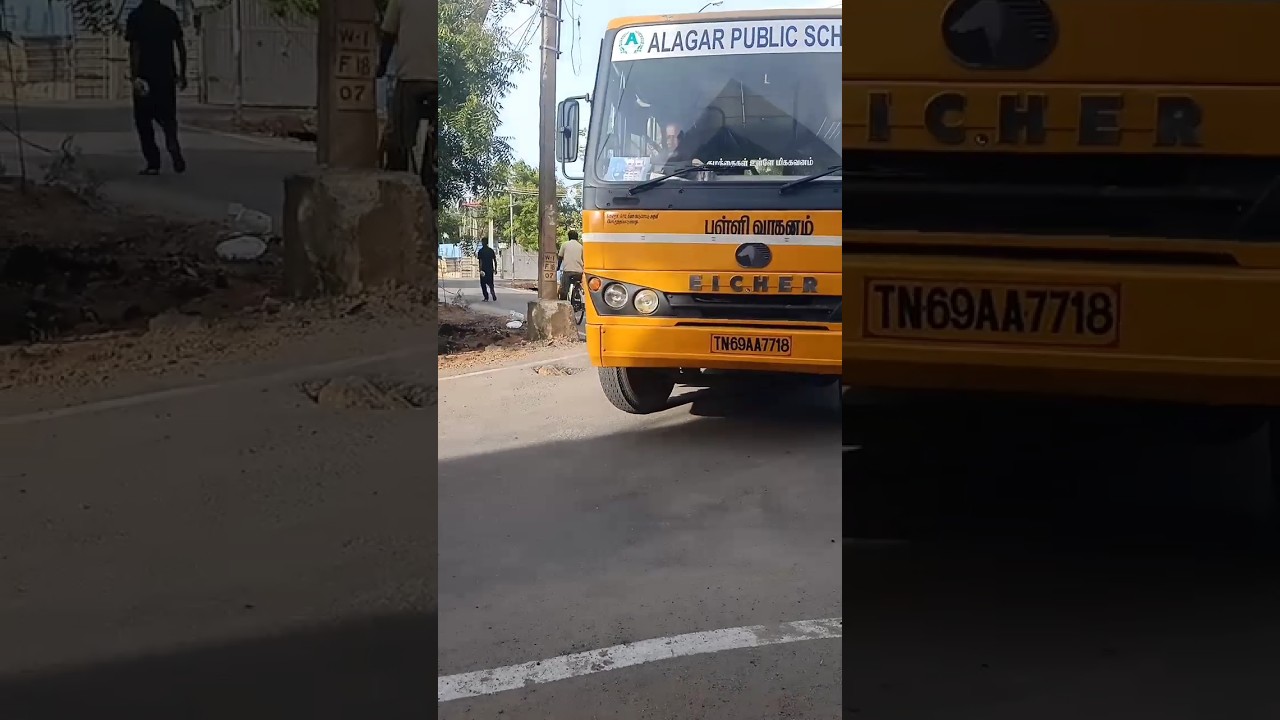 School Van mass entry #trending #leo #buslover #schoolvan #van #schoolbus #karabu #dhuruvasharja