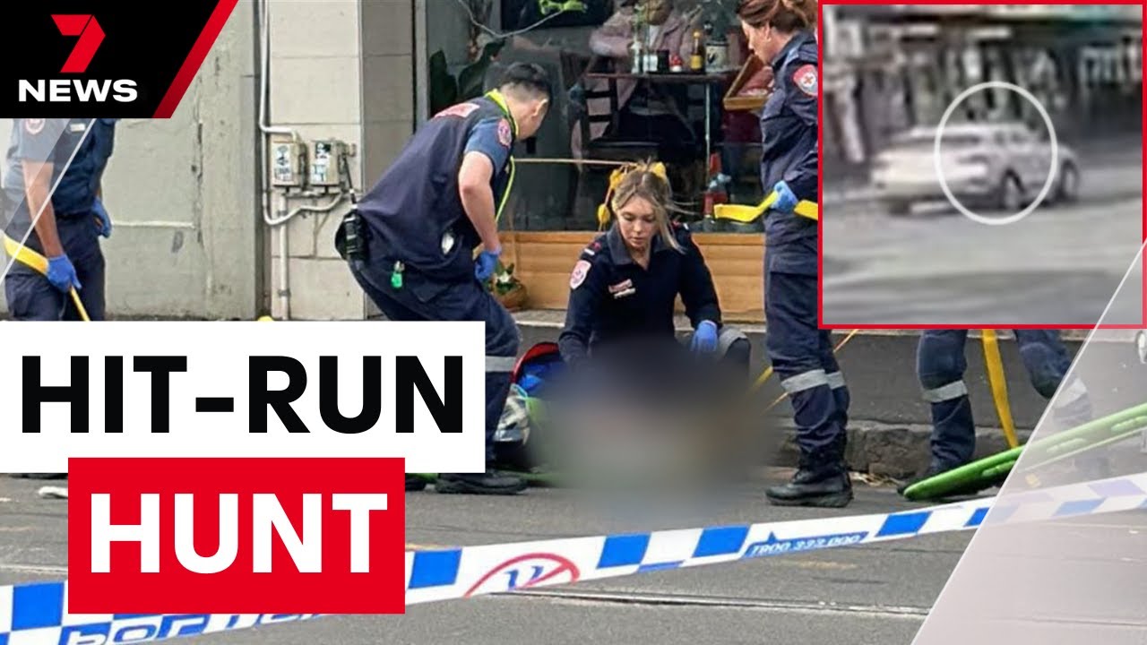 Hunt for hit-run driver in Melbourne’s west, pedestrian left seriously injured | 7NEWS