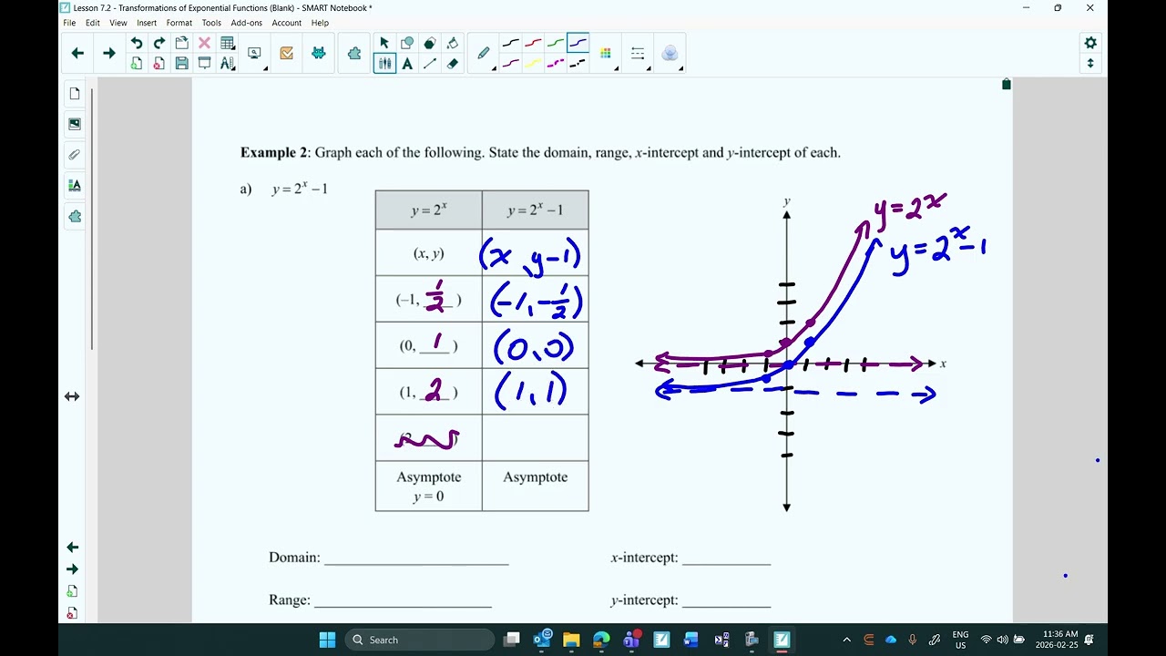 Lesson 7.2: Transformations of Exponential Functions (Video Lesson)