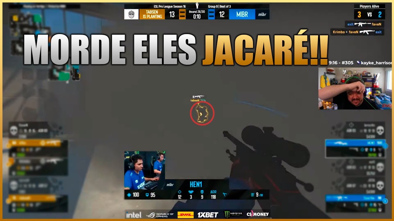 HEN1 FAZ LINDA JOGADA S&Oacute; NA NO&Ccedil;&Atilde;O E COMEMORA MUITO - MIBR VS BIG - ESL Pro League Season 16