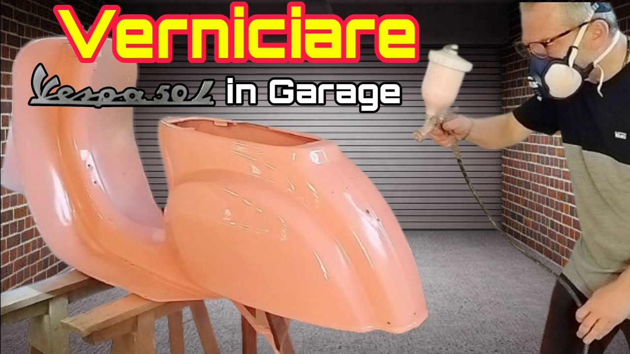 Verniciare in garage-Full Restoration Piaggio Vespa 50 L-Part 4