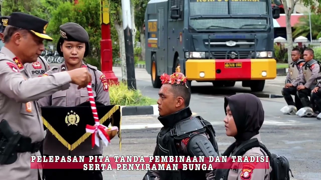 UPACARA PEMBARETAN BINTARA REMAJA ANGKATAN 48 & 52 DITSAMAPTA POLDA KALTENG