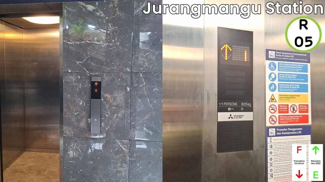 Mitsubishi NEXIEZ-MRL Elevator At Jurangmangu Station