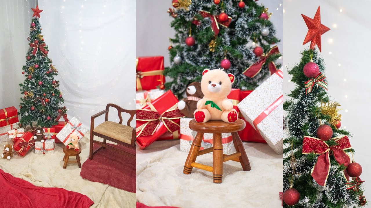 Montamos nosso primeiro cenário de Natal - Fotografia em Estúdio