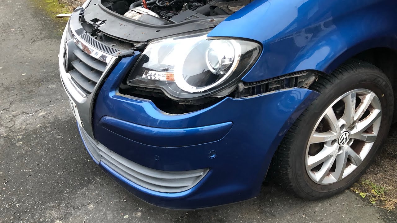 How to remove Touran front bumper and grill