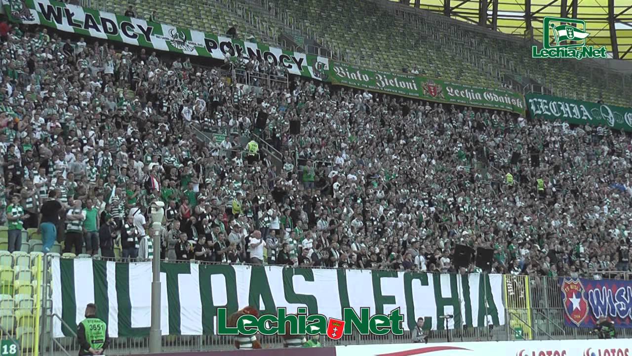 2015.07.17 Doping kibiców Lechii podczas meczu Lechia - Cracovia
