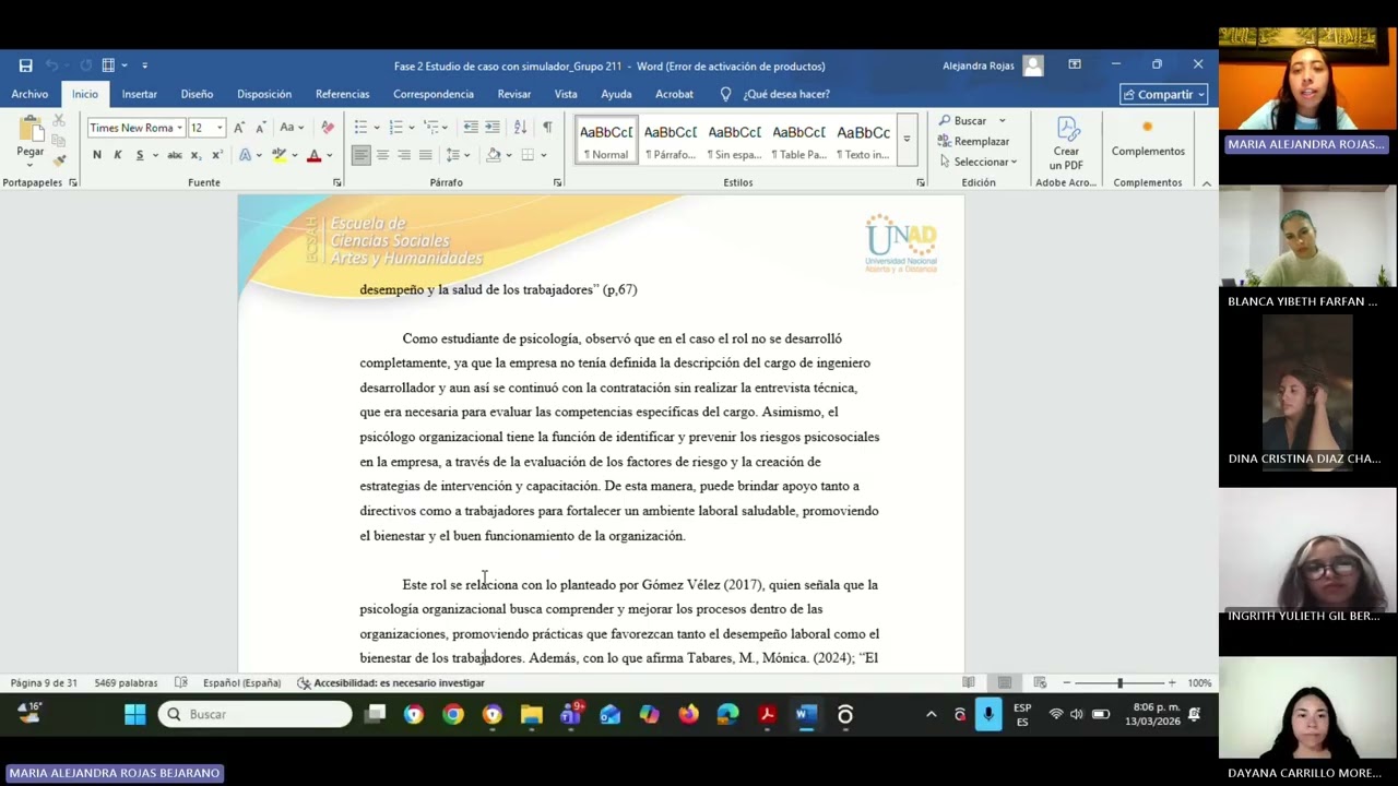 Analisis critico grupal sobre el caso de Seleccion y reclutamiento-Simulador PSYSIM 2.0,