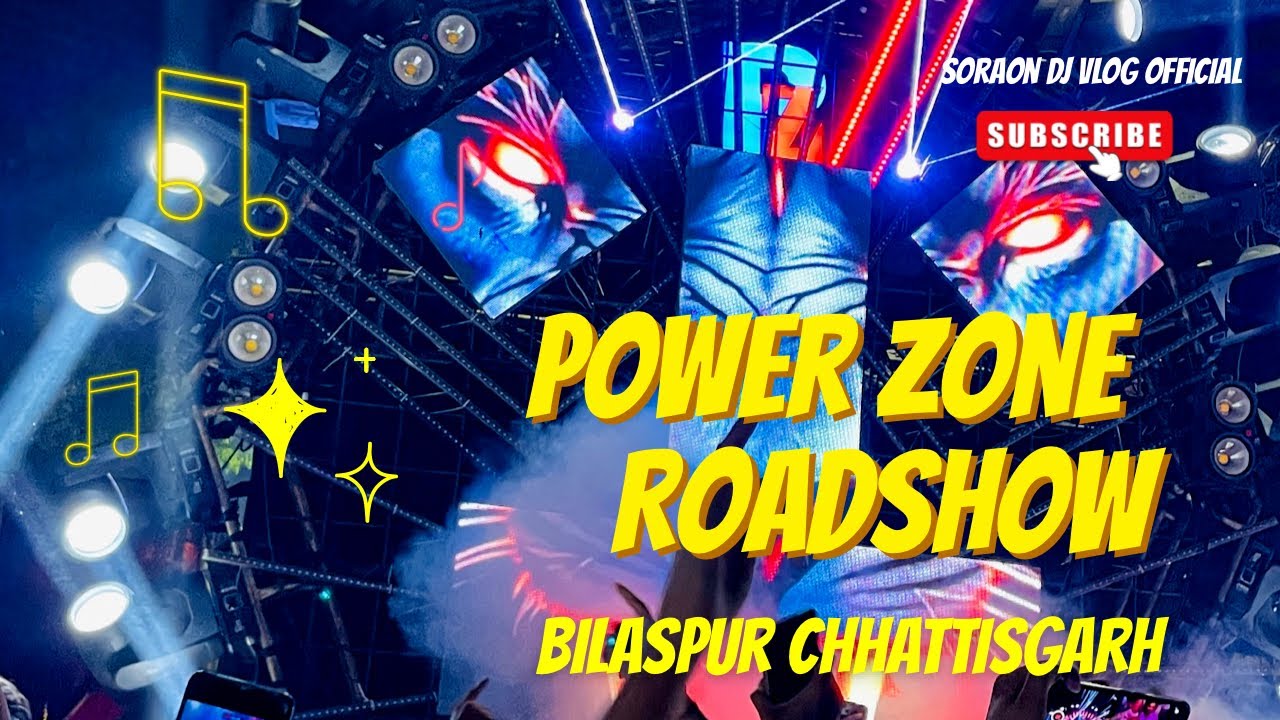 Dj Power zone roadshow at Bilaspur Chhattisgarh @Soraon_dj_vlog_official 