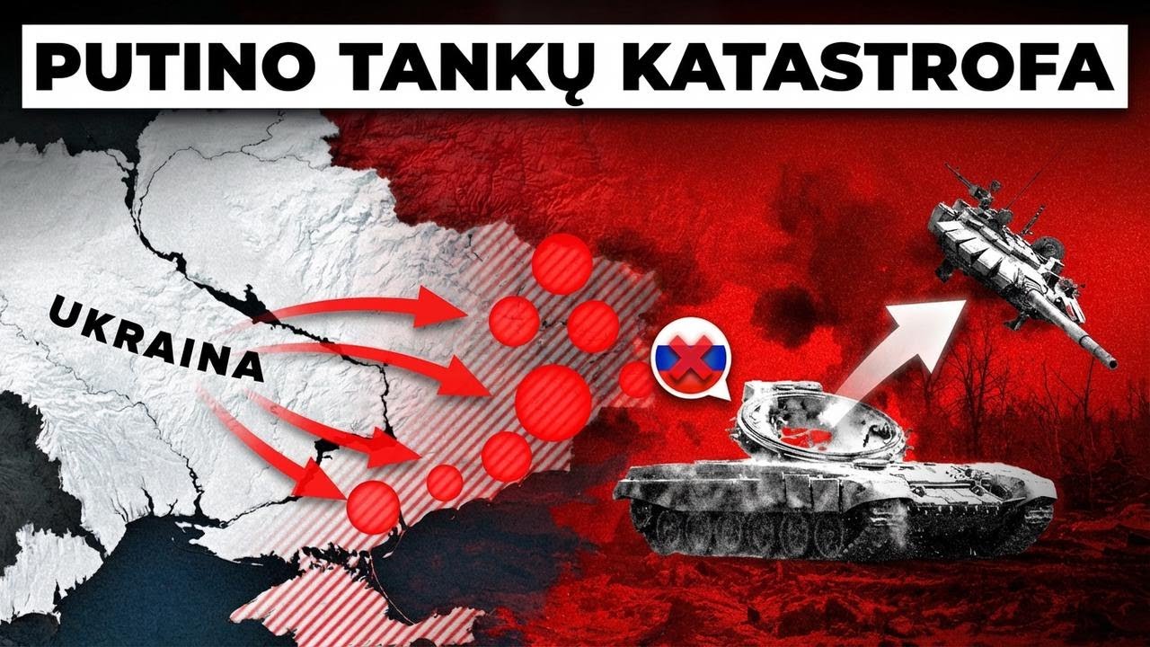 Putinas naikina Rusijos kariuomenę – neregėtos tankų netektys Ukrainoje