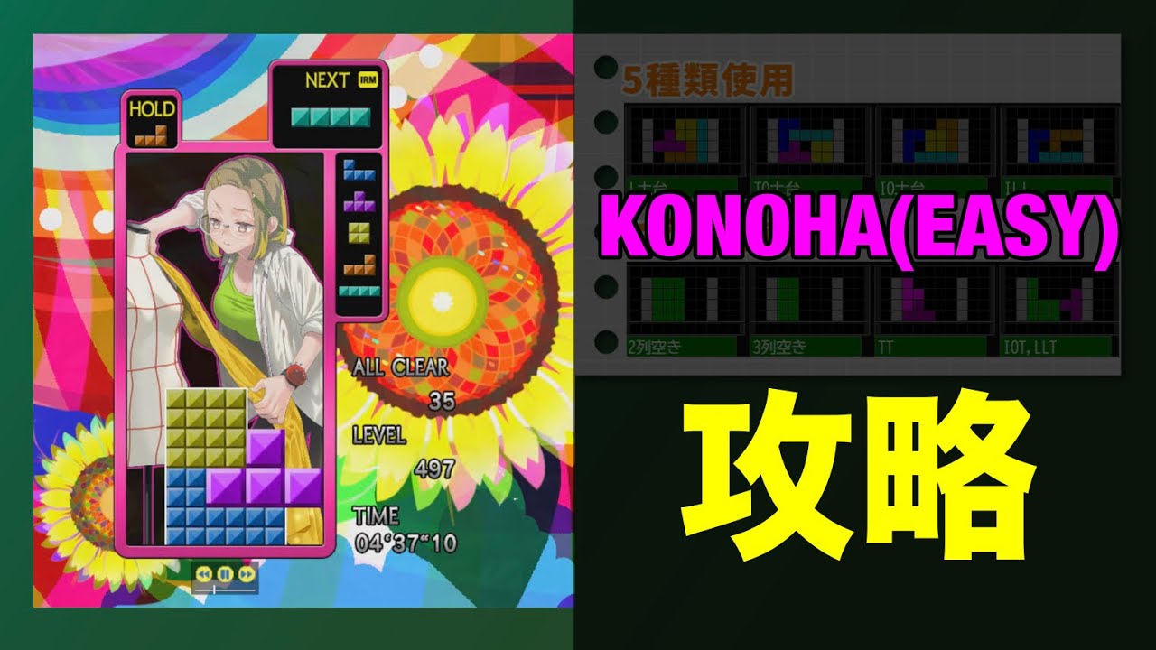 【TGM4】KONOHA(EASY)を攻略する【VOICEVOX解説】