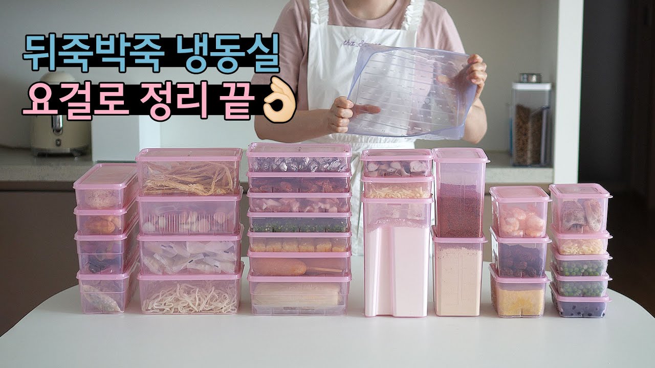 땡스소윤 냉동용기 공동구매｜냉동실 정리를 더 효율적으로｜크기별 파헤치기｜비닐봉지❌｜청양고추,다진마늘 큐브