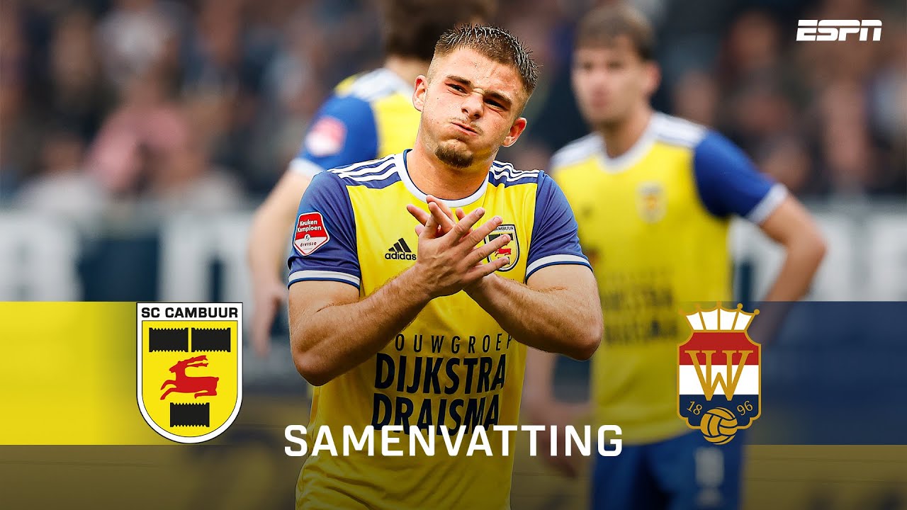 😍☄️ WONDERSCHOON doelpunt verschil tussen CAMBUUR en WILLEM II | Samenvatting SC Cambuur - Willem II