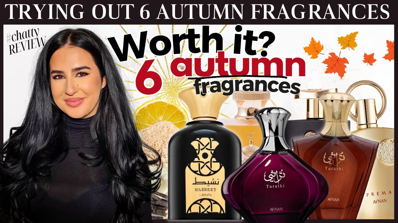 Trying out 6 AUTUMN fragrances- Nasheet, Al Areeq Gold, Turathi Purple, Turathi Brown, Al Qiam Gold