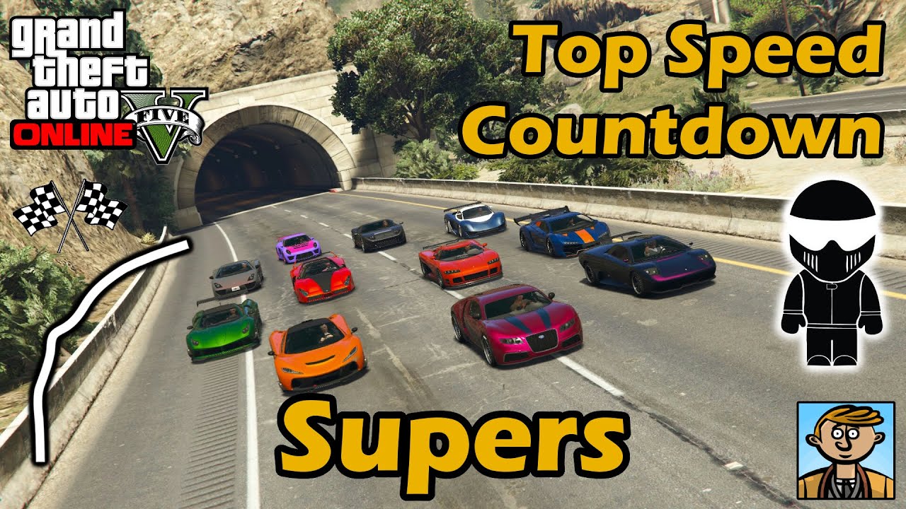 Fastest Supercars (2015) - Top Speeds Of Fully Upgraded Cars In GTA Online