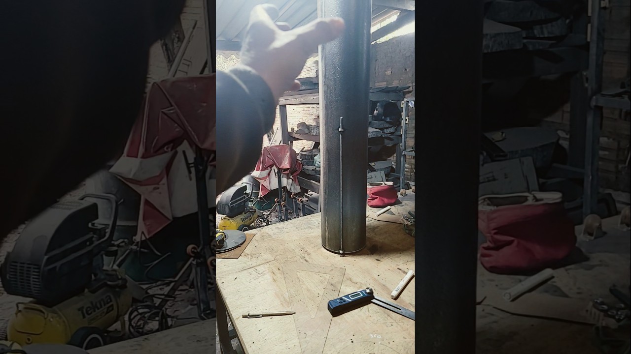 descobri como cortar um cilindro/tubo, no esquadro!! 
