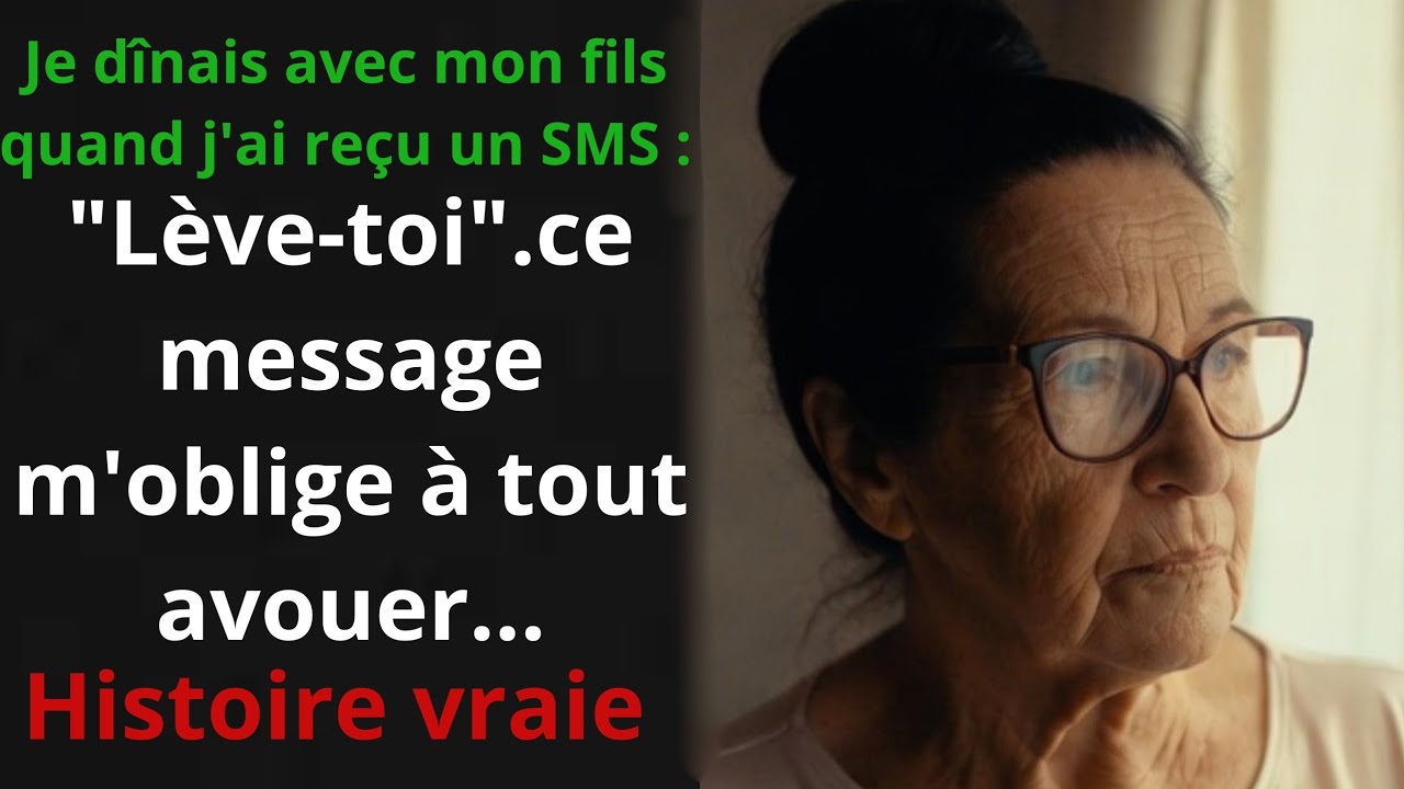 JE DÎNAIS AVEC MON FILS QUAND J'AI REÇU UN SMS: