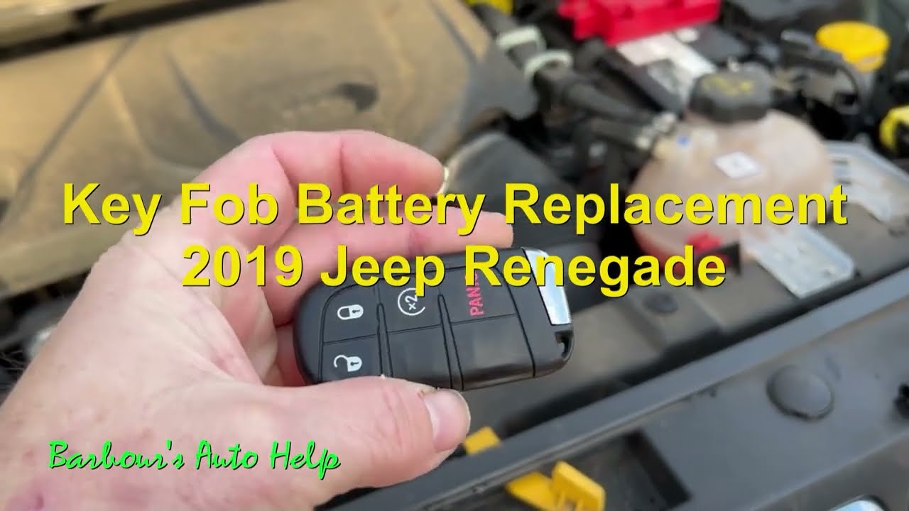 Key Fob Battery Replacement 2019 Jeep Renegade