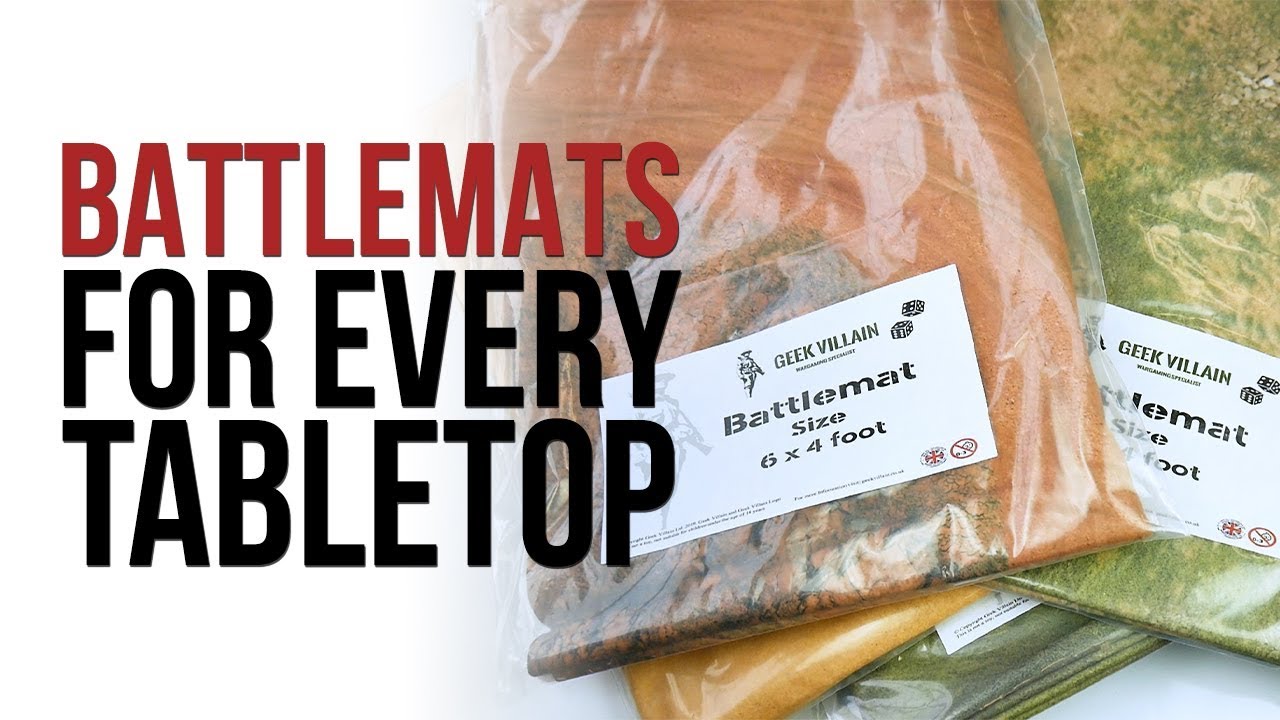 &lsquo;Fleece&rsquo; Battlemats | Geek Villain | Unfolding...