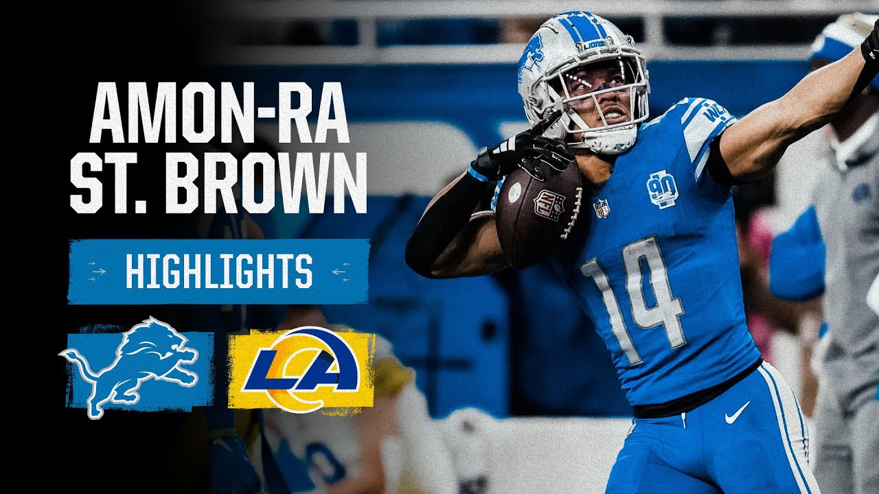 Highlights from Amon-Ra St. Brown's CLUTCH playoff performance | Lions vs. Rams highlights