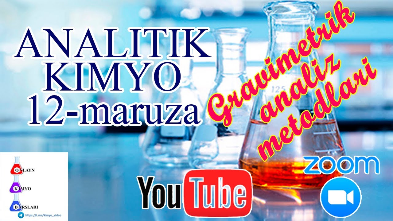 12-maruza. Gravimetrik analiz metodlari.