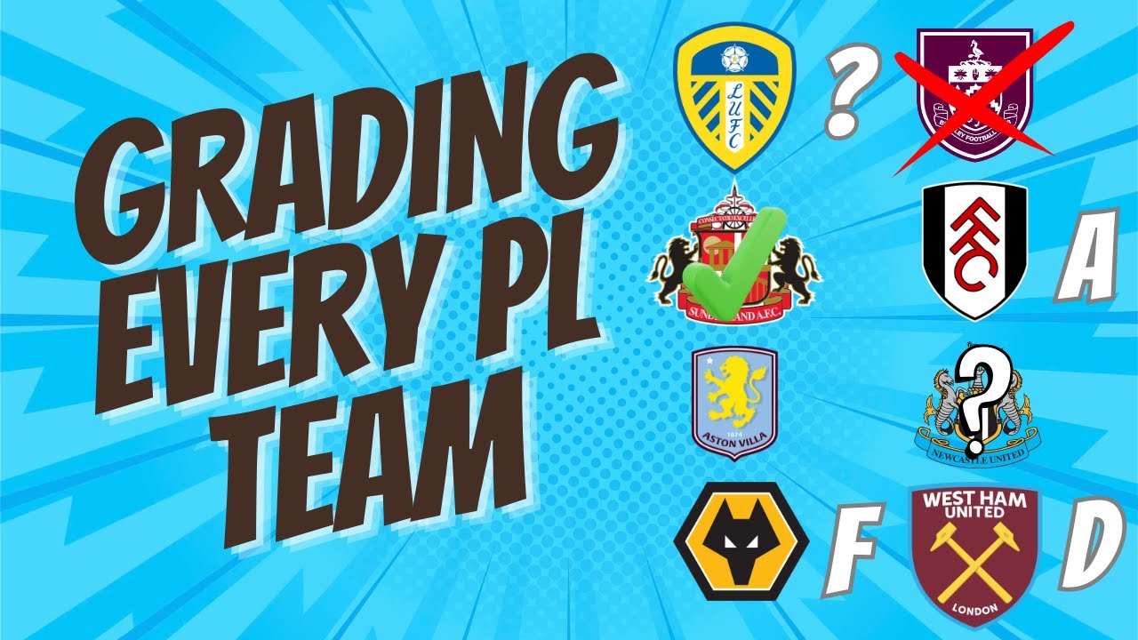 Grading every Premier League teams season so far!