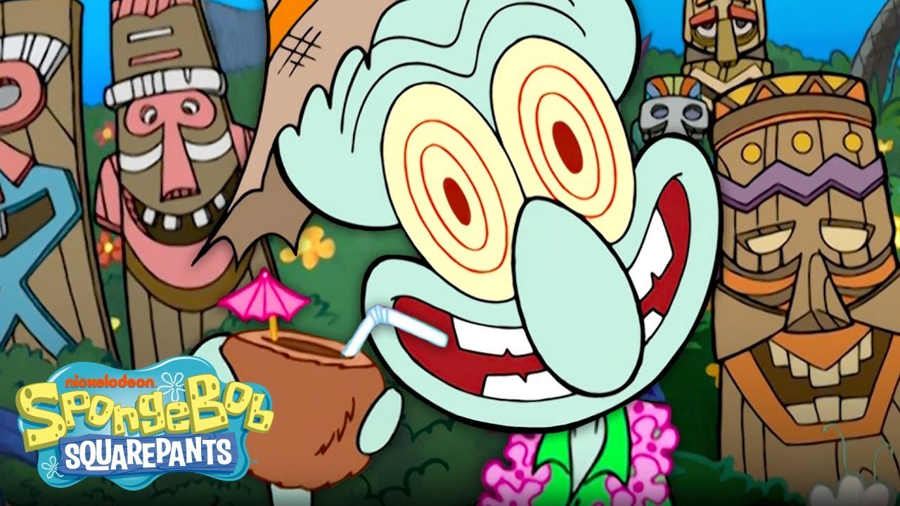 Squidward's Tiki Land Song 🗿 | Full Scene 