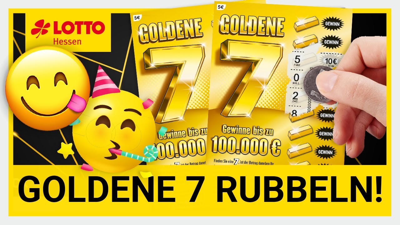 Goldene 7 Special im Sonntagsglück Nr. 31 | LOTTO Hessen | Rubbelkönig 💛