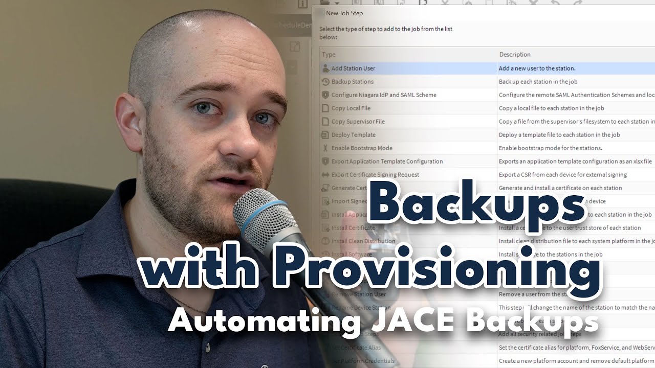 Backing up JACEs to your Supervisor | Niagara Provisioning